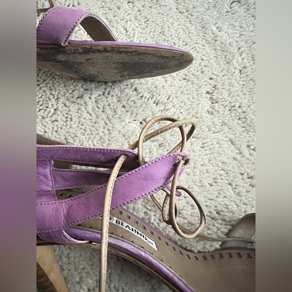 Manolo Blahnik Purple Heels - Picture 3 of 4